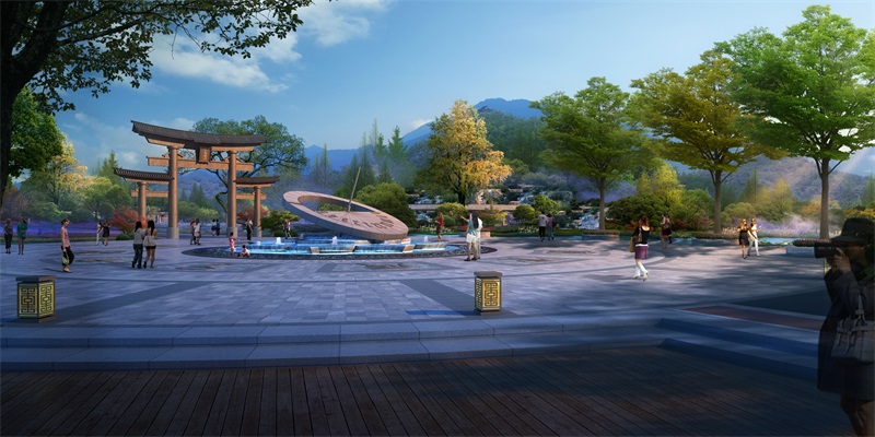 广丰区现代农业示范园（三都）核心区入口景观