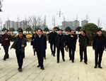 赣州市龙南县领导考察安远县书香公园